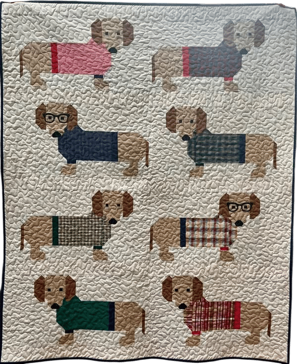 Dachshund Dog Quilt