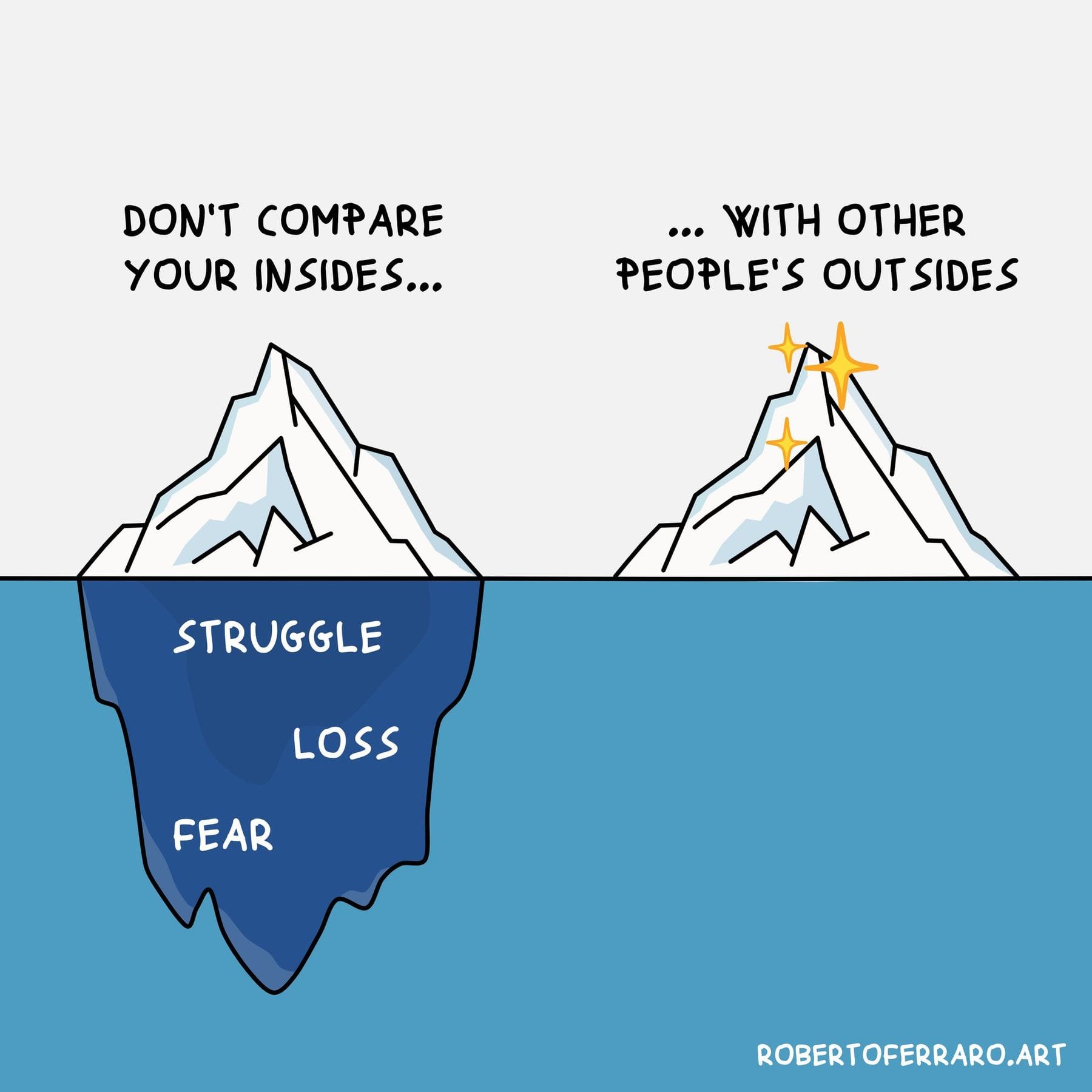 Don’t compare your insides with someone else’s outsides