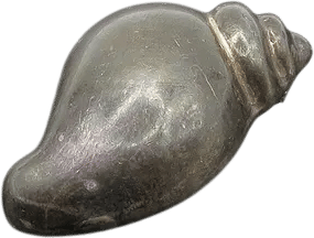 Vintage Sterling Silver Snail Shell Brooch