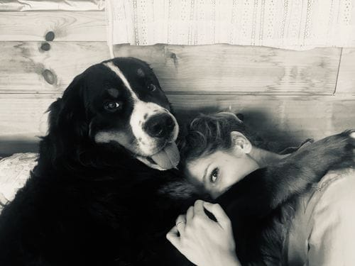 Doggie cuddles