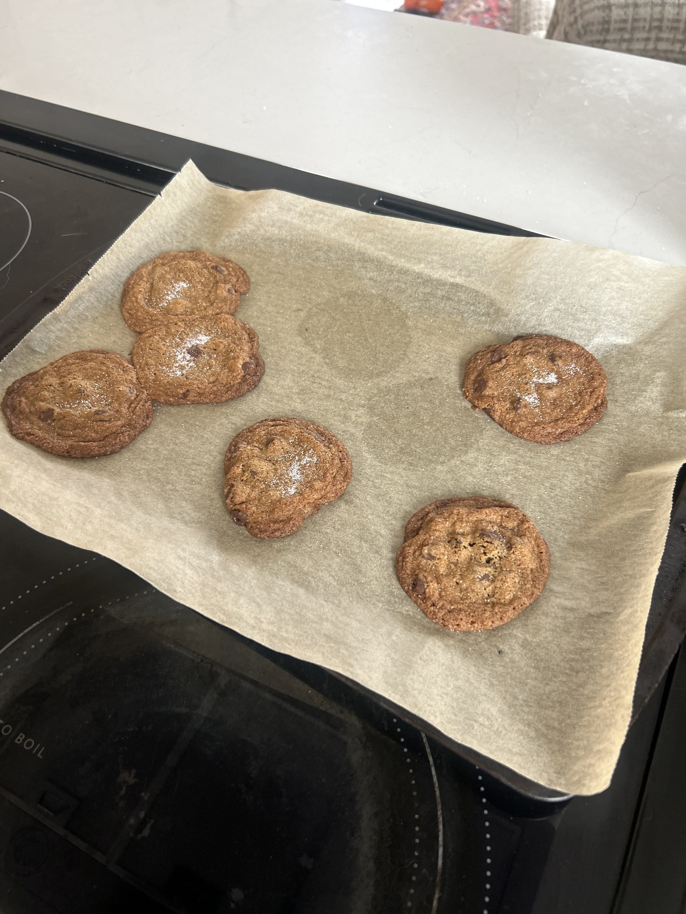 Cookies baked with whole wheat flour