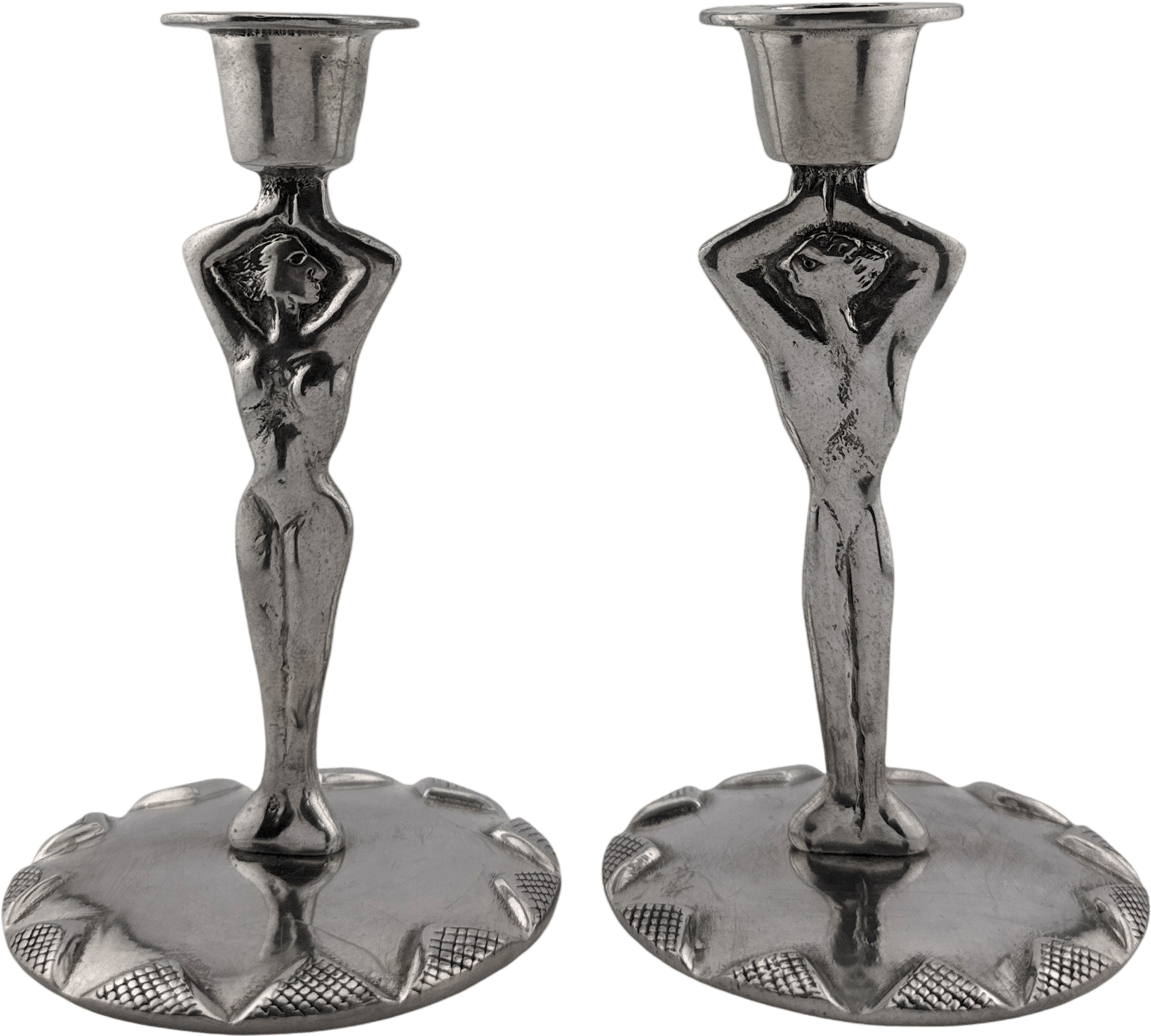 Carrol Boyes Pewter (Naked Human Figurine Candlestick Holder)