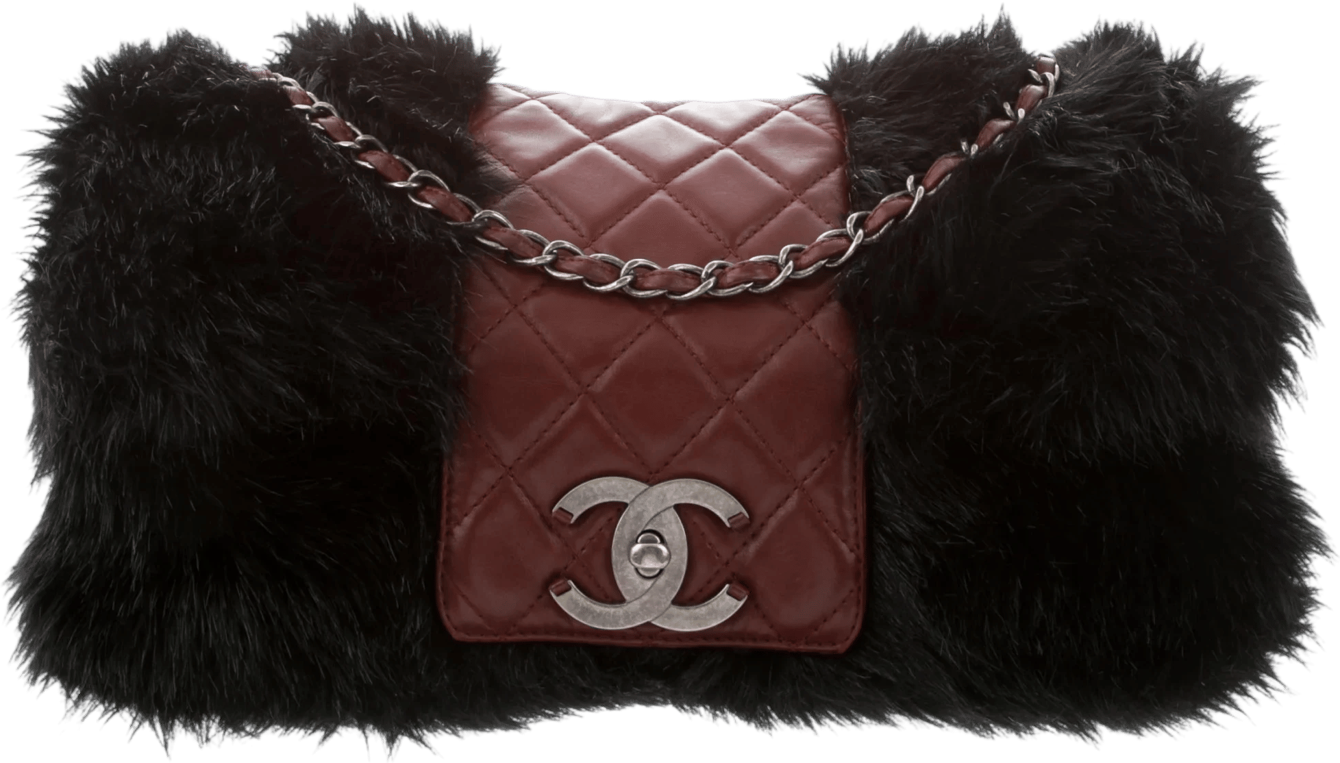 chanel fantasy fur arctic flap