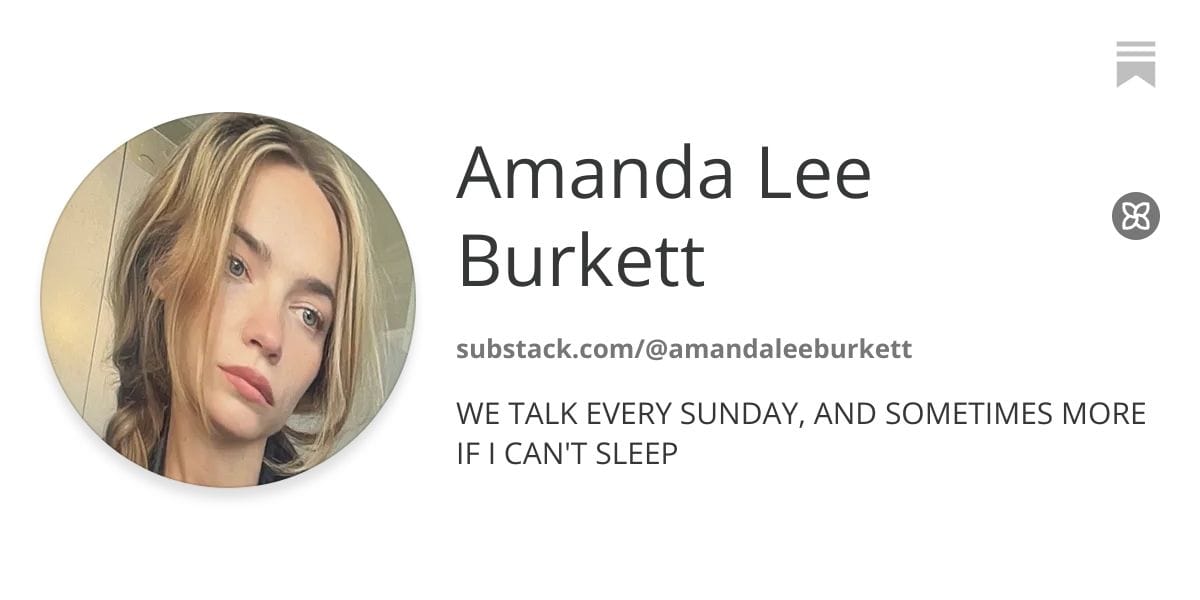 Amanda Lee Burkett | Substack