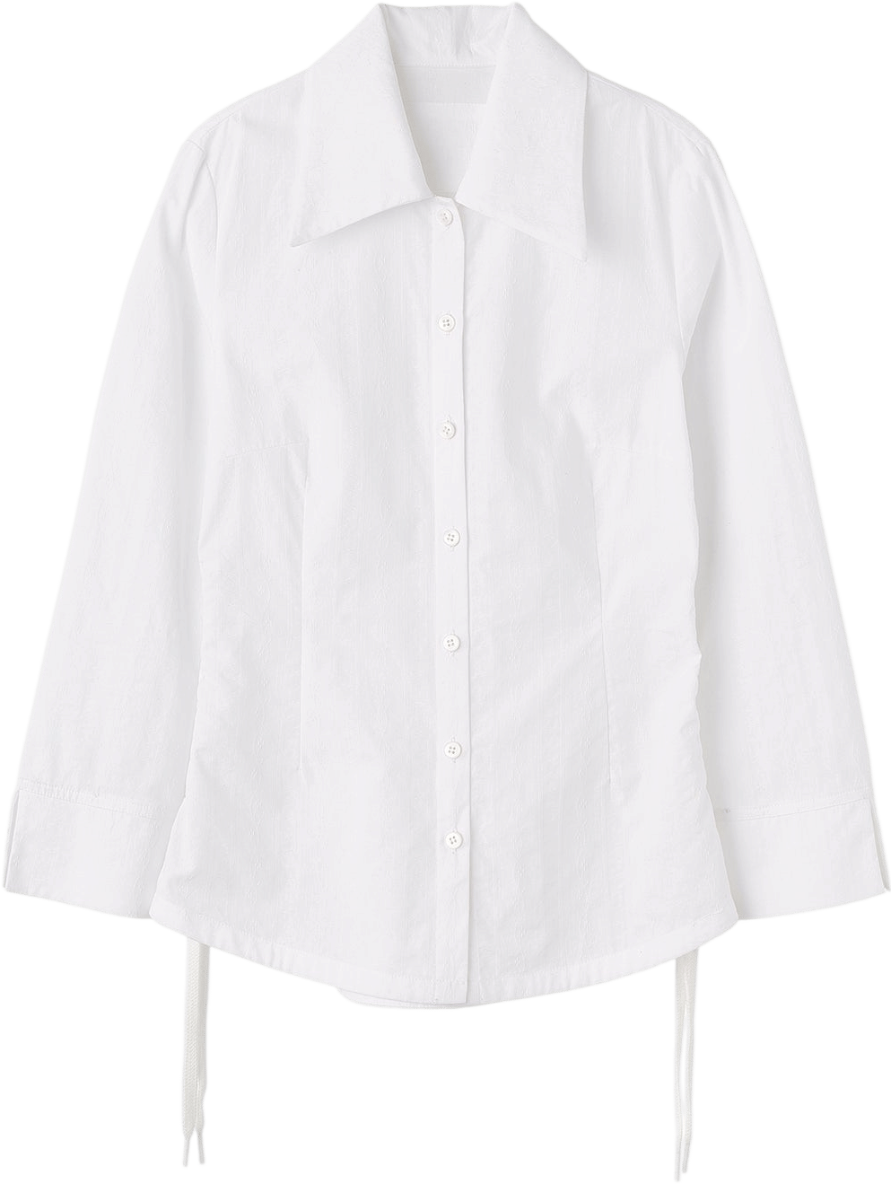 Shoelace Shirring Shirt
