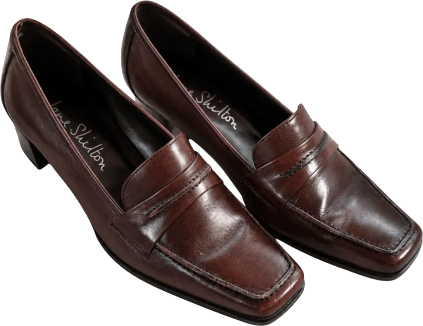 Rich brown Jane Shilton penny loafers