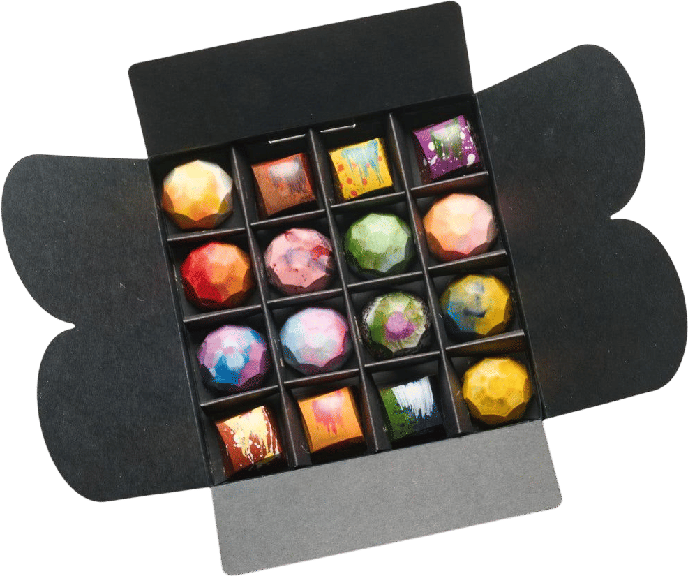 hand-painted chocolates