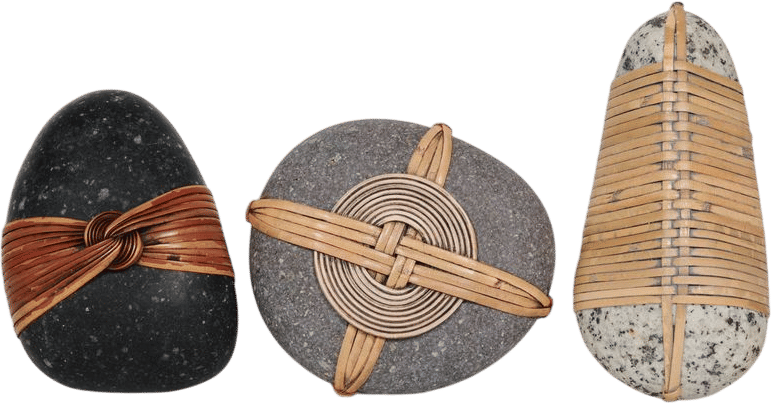 Woven Grass Blessing Stone