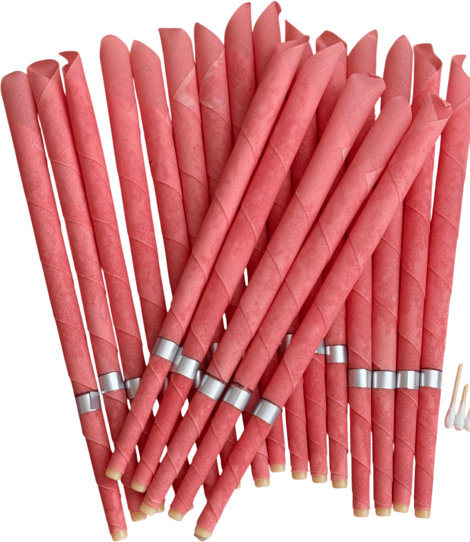 20 Pcs Coral Ear Candles Beeswax Candles Ear Wax Removal Set Handmade Ear Candle