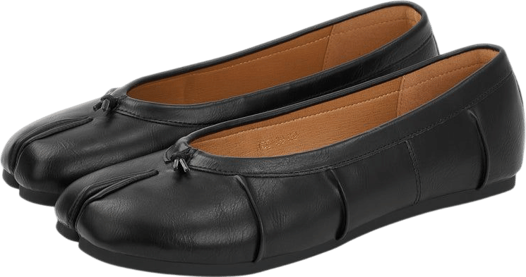 Wrinkles Tabi Ballet Flats