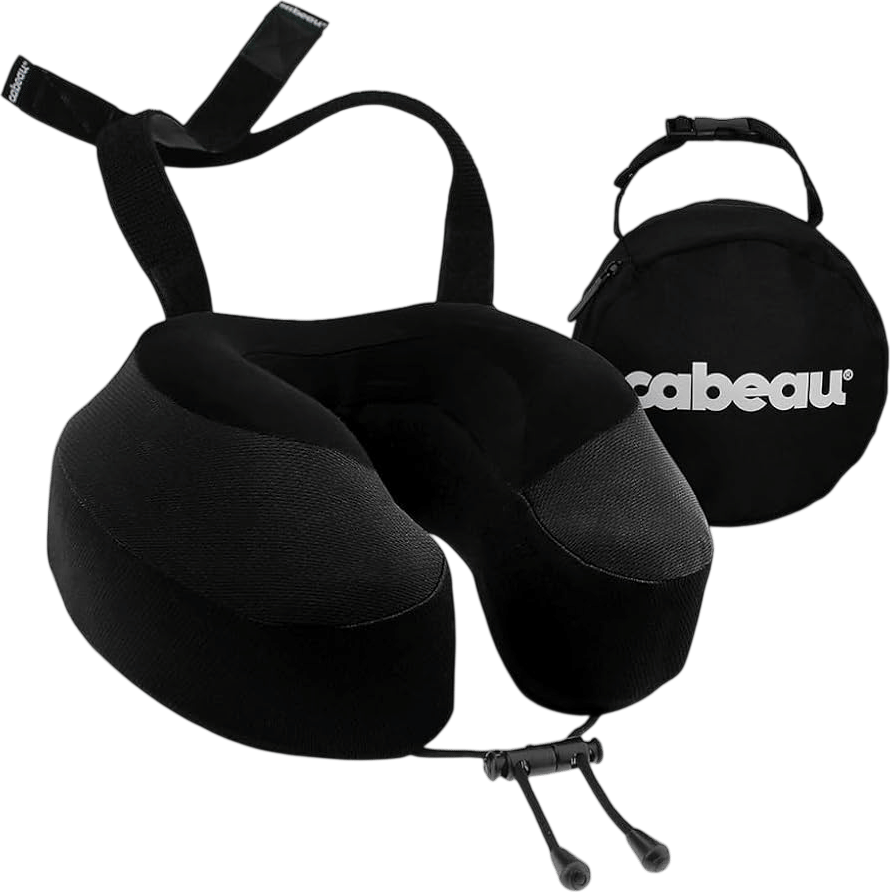 Cabeau Evolution S3 Airplane Travel Pillow (Jet Black)