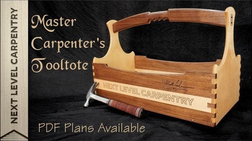Master Carpenter's Tool Tote Build Tools and Supplies
