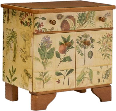 Swedish Flora Nightstands (Pair)