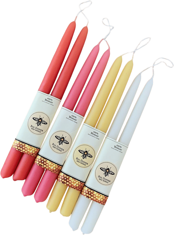 Beeswax Taper Candles