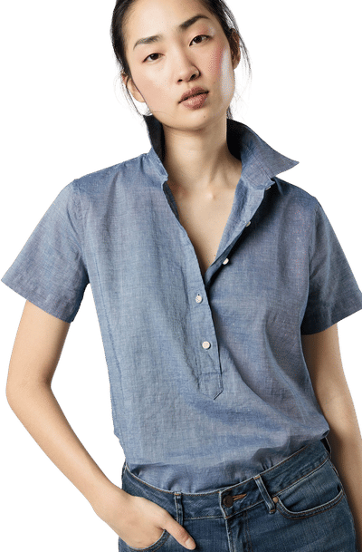 Scout Shirt in Indigo Cotolino Chambray