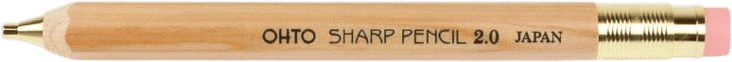 Ohto Wood Mechanical Pencil with 2.0mm Lead