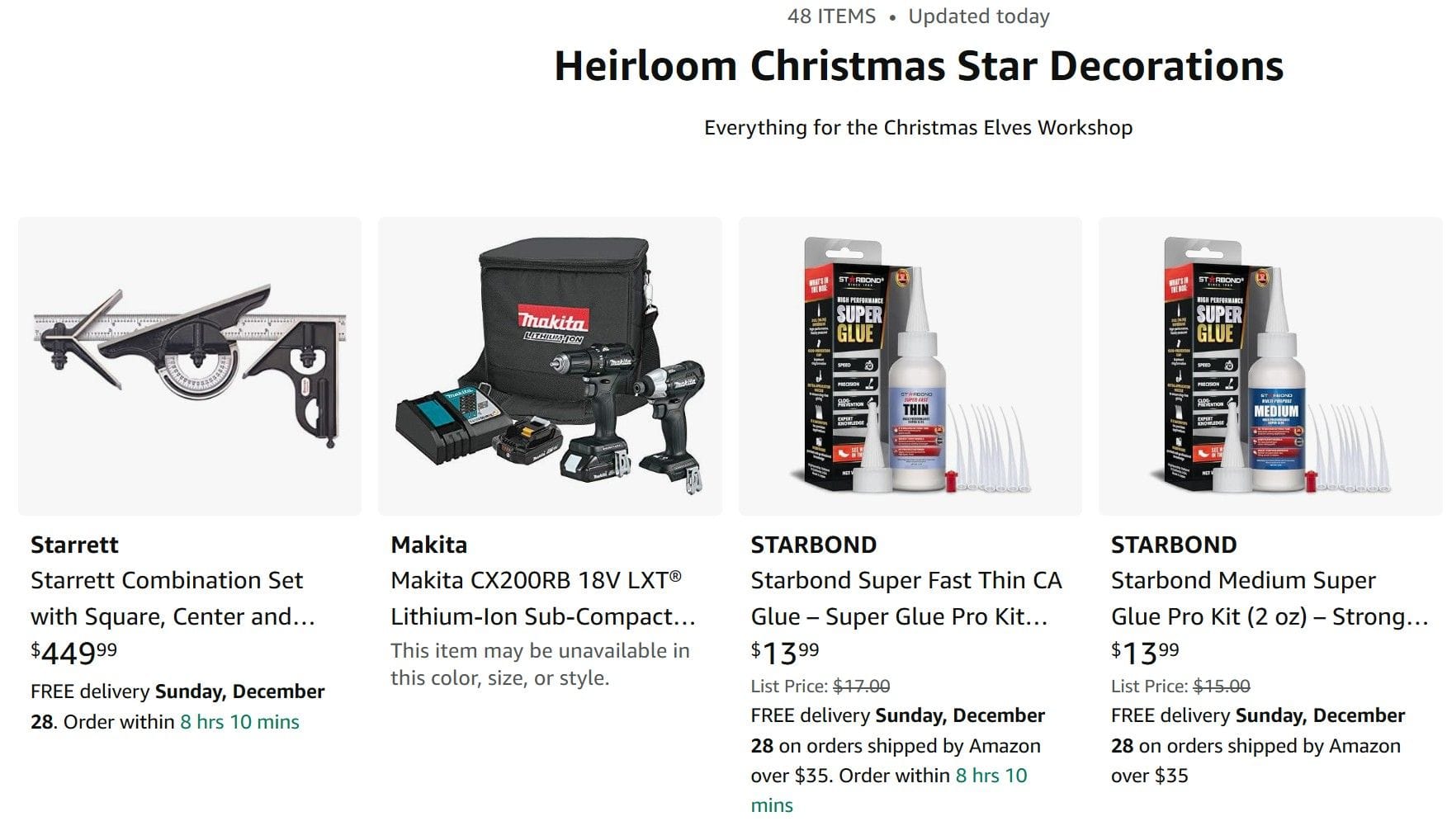 Next Level Carpentry's Amazon Page - Heirloom Christmas Star Decorations
