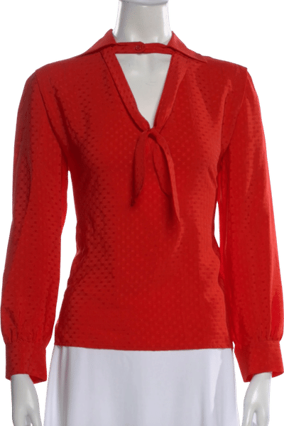 Vintage 1970's Courrèges Silk Top