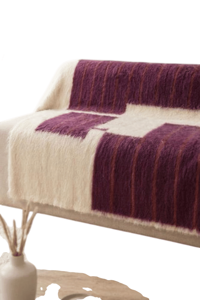 Thick Wool Blanket Fluffy Plaid Geometric Pattern Queen Size Bed Coverlet Natural Home Decor Housearming Gift 100% Modern Wool Rug - Etsy Canada