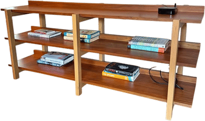 Stax Oak and Acacia Console Shelf