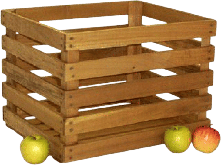 Stained Bushel Apple Crate
