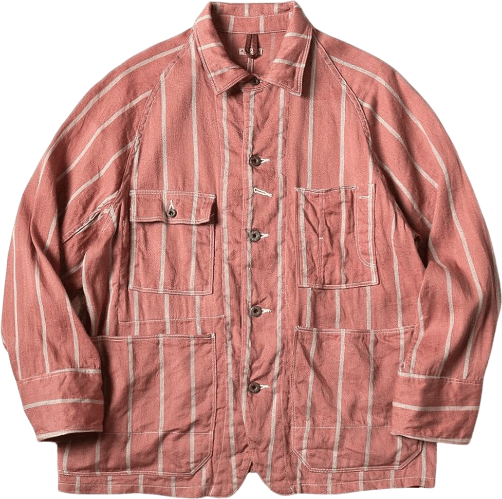 Linen Phillies Stripe Cactus Coverall