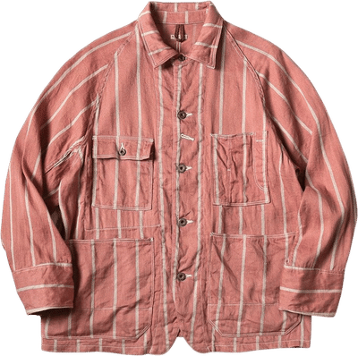Linen Phillies Stripe Cactus Coverall