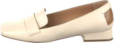 Square Toe Leather Pumps