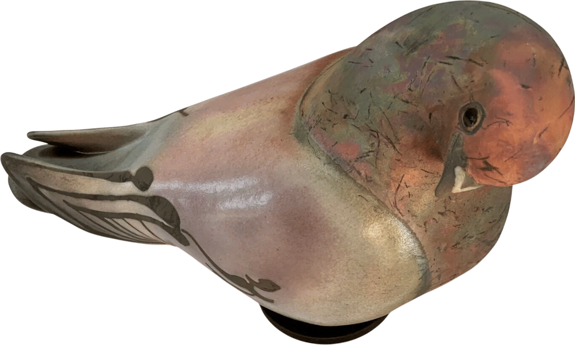 Glo Coalson's Raku Pigeons