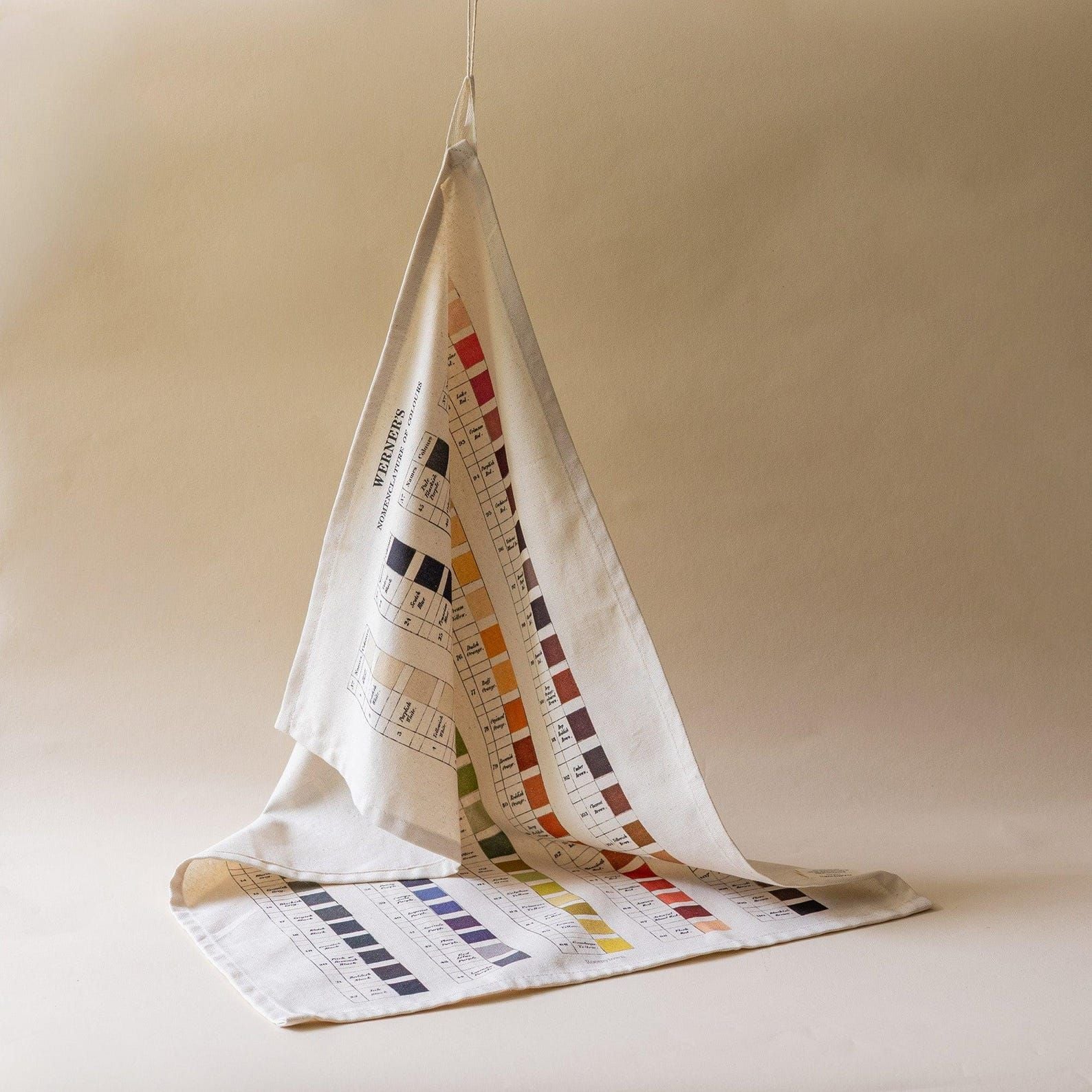 Organic Cotton Tea Towel (Werner's Nomenclature of Colours)