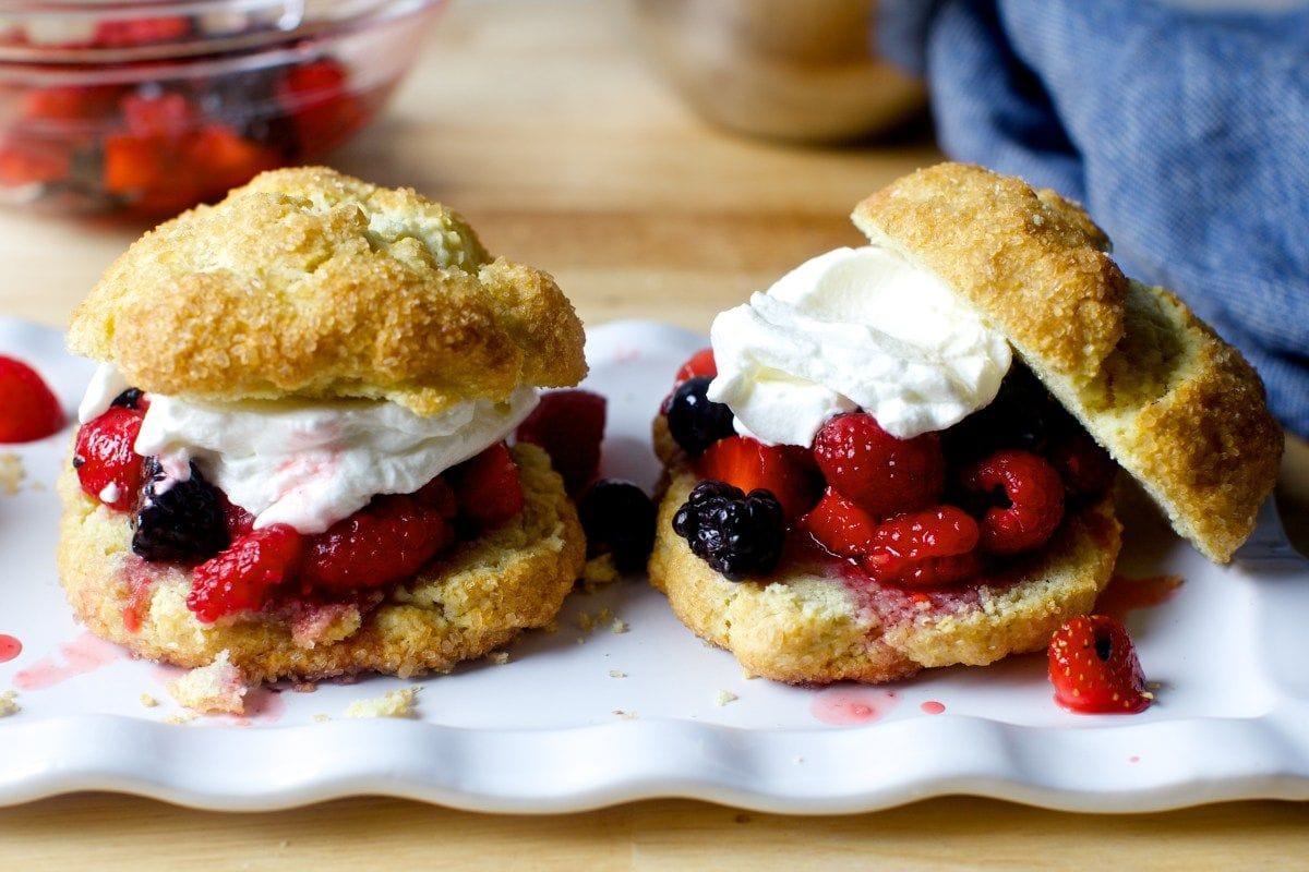 Easy Drop Berry Shortcakes Recipe