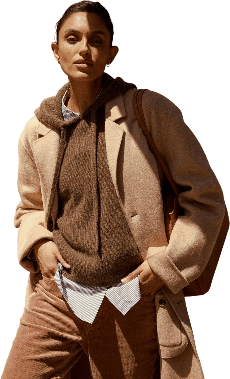 Quince 100% Mongolian Cashmere Double-Faced Wrap Coat