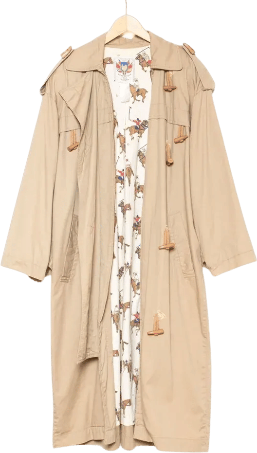 Vintage Banana Republic Equestrian Safari Trench Coat