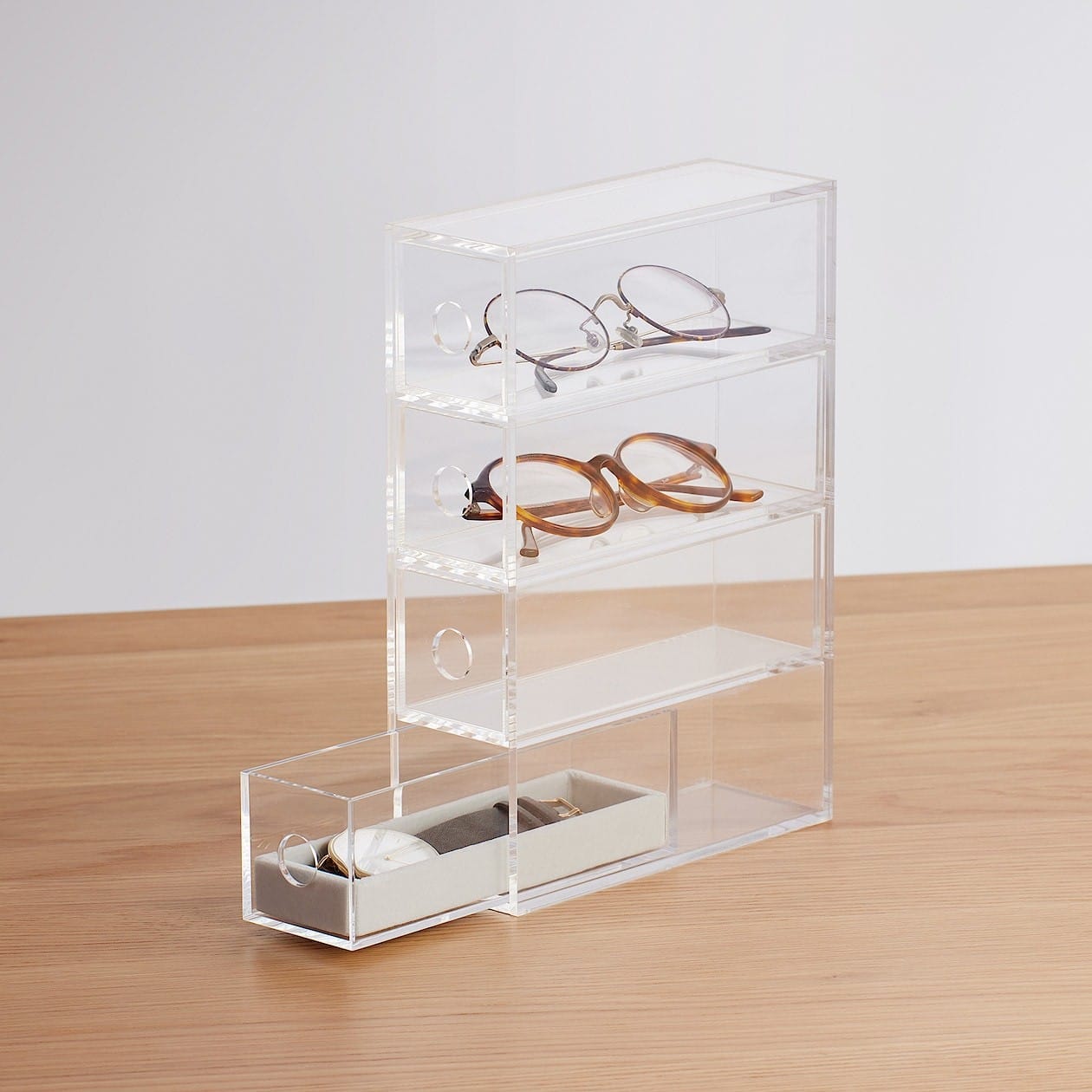 MUJI Acrylic Storage Stand For Glasses