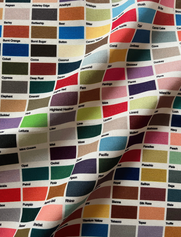 Colours of Arley Colour Chart