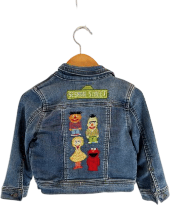 Sesame Street Cross-Stitch Jacket