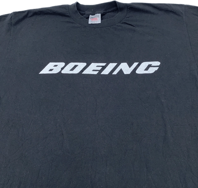 Vintage Oneita Boeing Airplane Rocket Missile Shirt