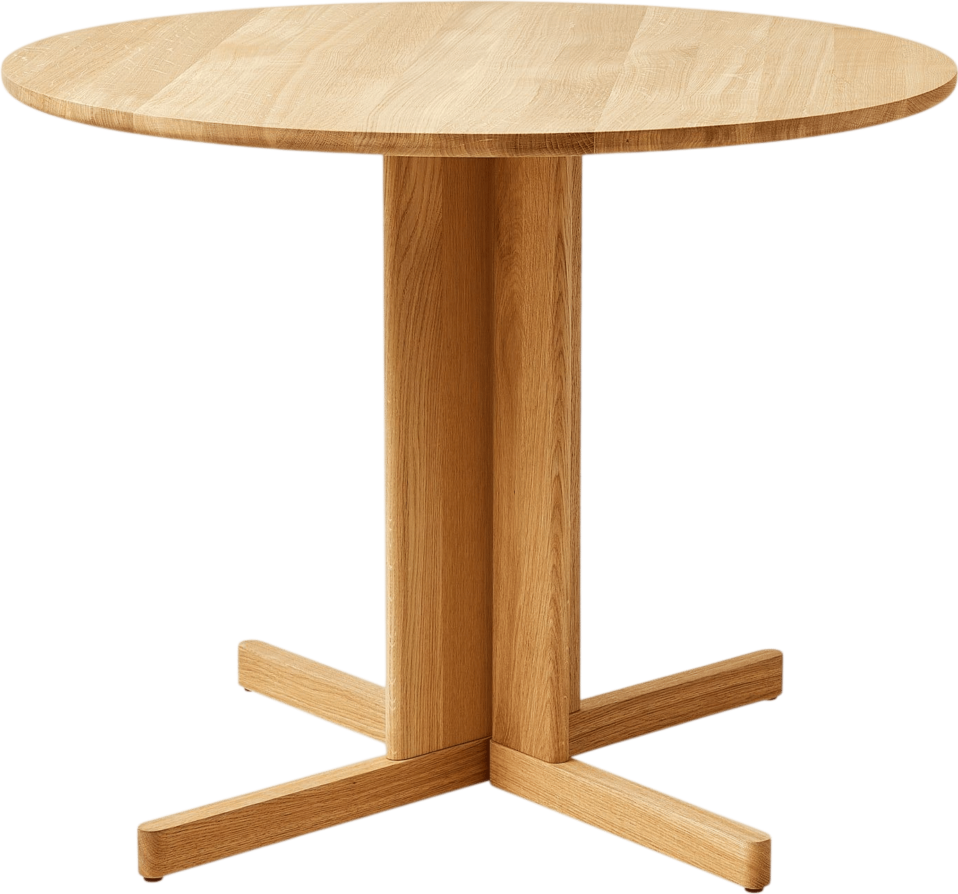 Form & Refine Trefoil Round Table (90 cm, Oak)