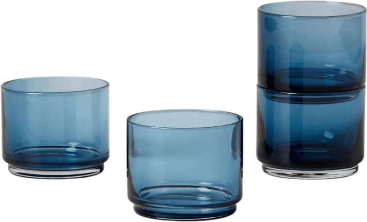 Lenox Tuscany Classics Blue Short Glasses (Set of 4)