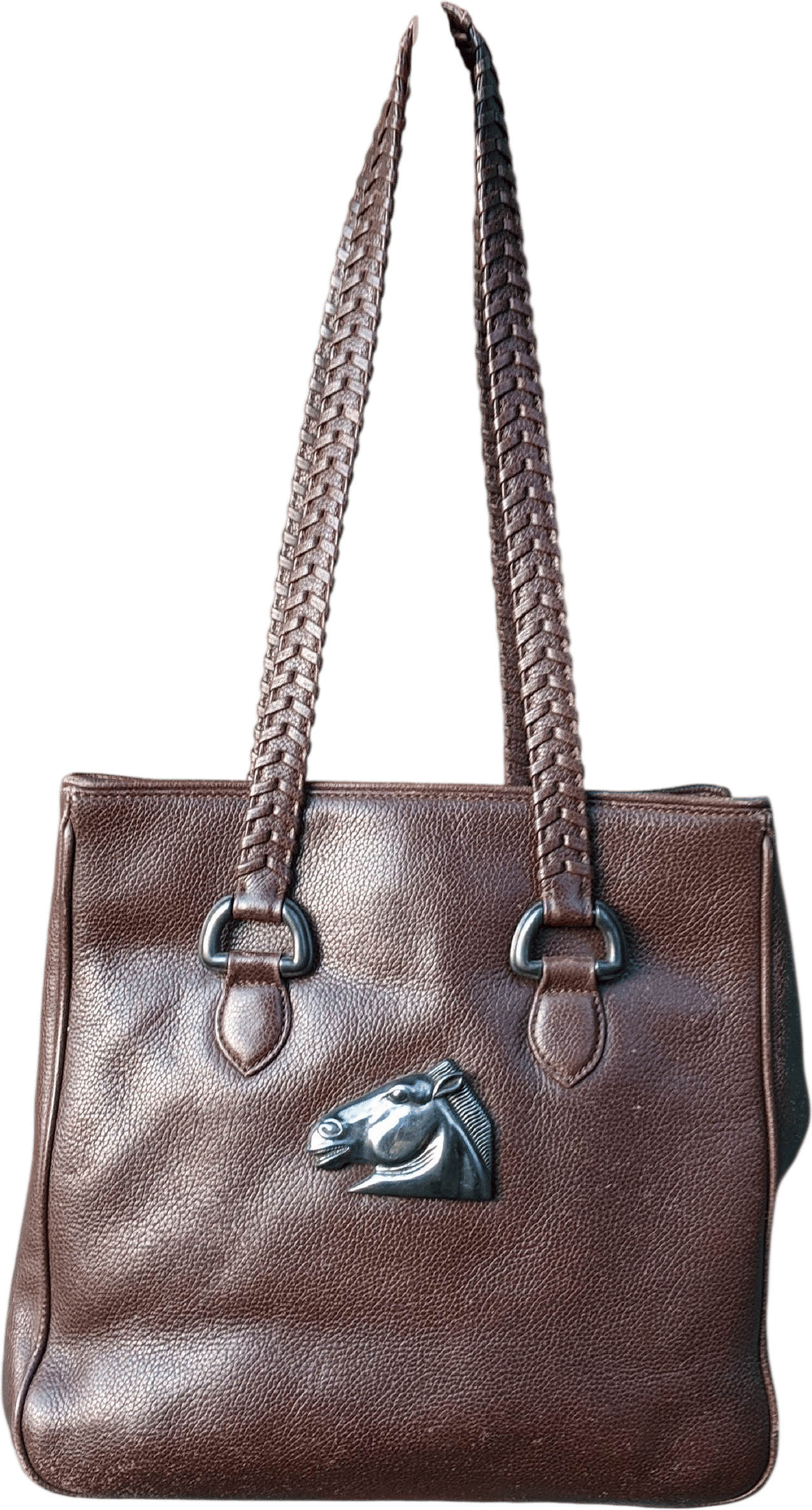 Vintage Equestrian Leather Handbag