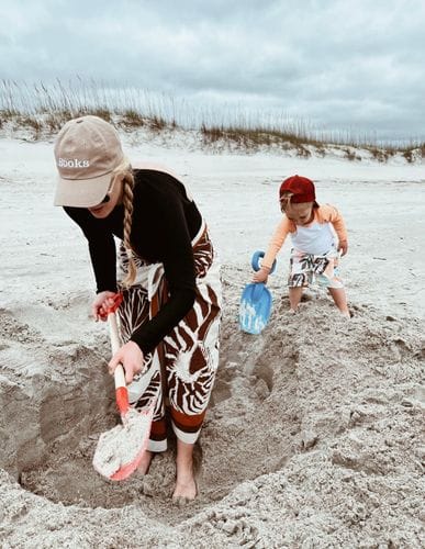 Digging Holes at the Beach