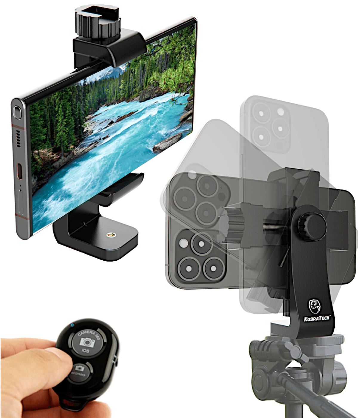 kobratech unitech 360 phone tripod
