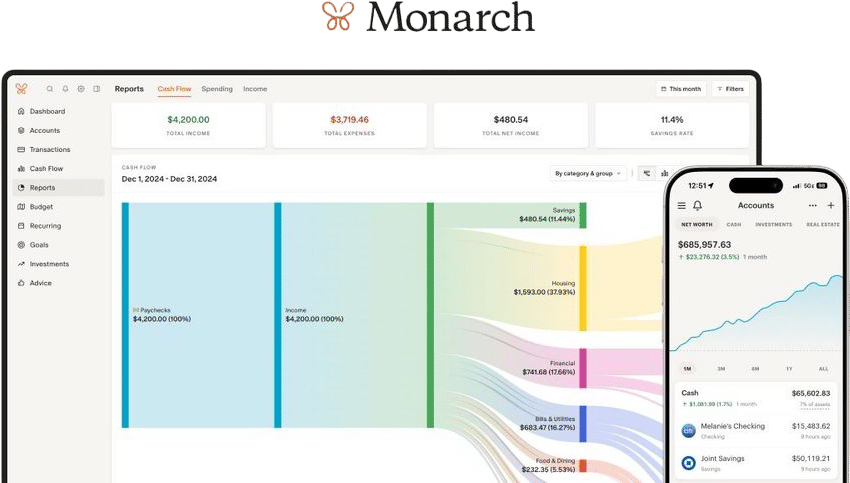 Money Management + Tracking Platform | Monarch