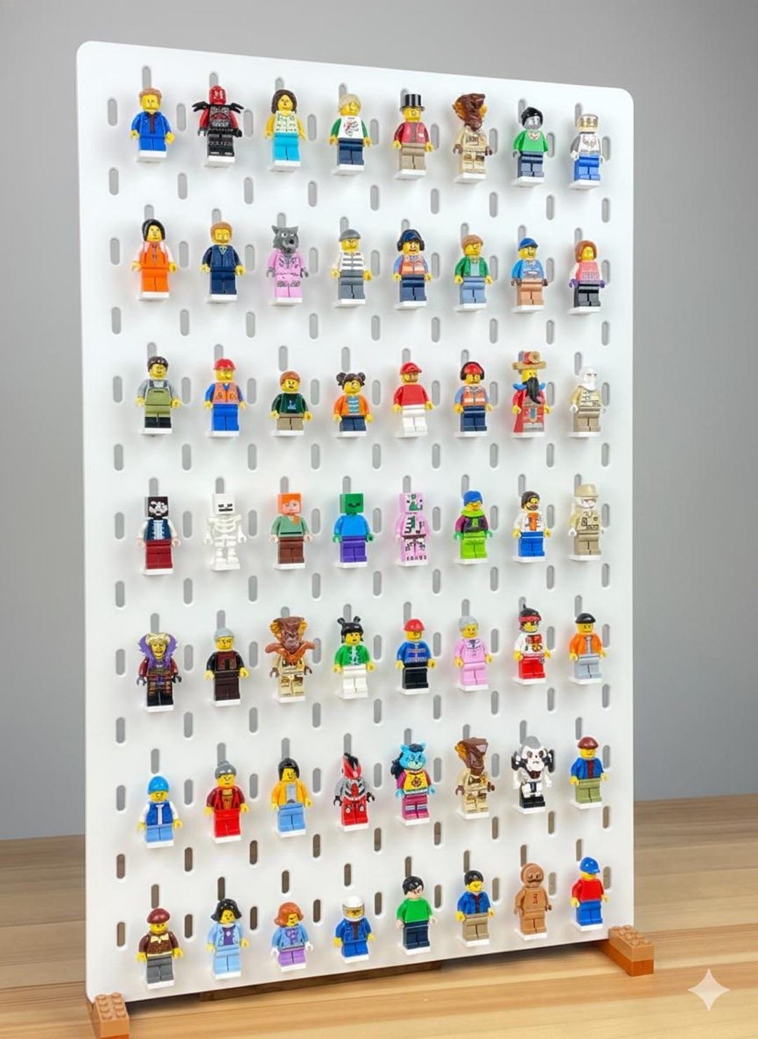 IKEA Skadis Pegboard Minifig Display Stand