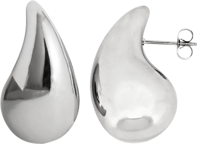 Silver Droplet Earrings