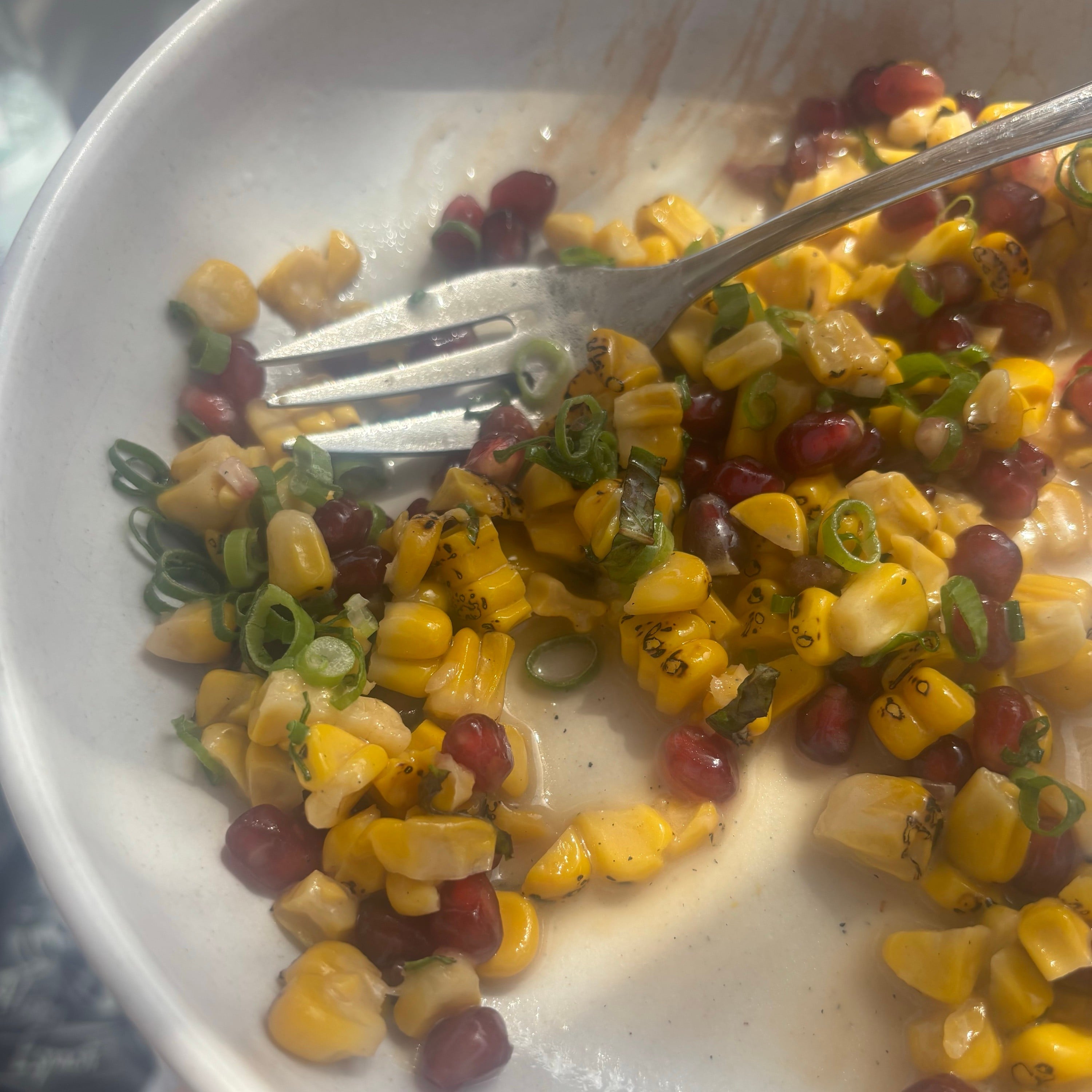 Corn & Pomegranate Salad