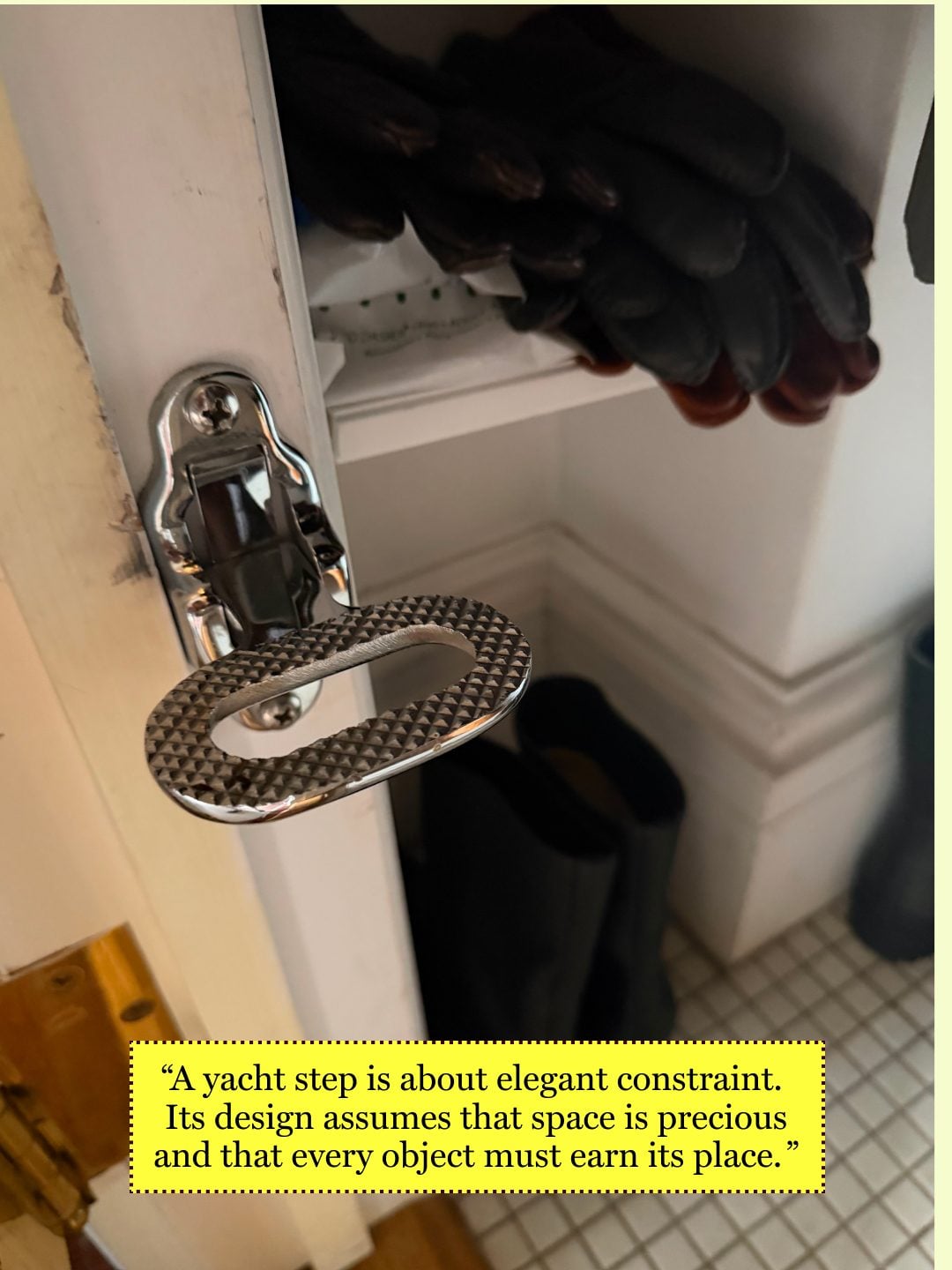 A yacht step for the home