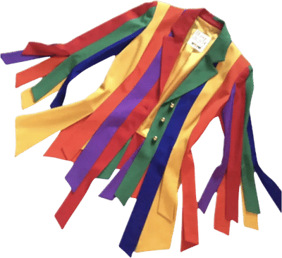 Moschino Cheap and Chic Harlequin Stripe Jacket