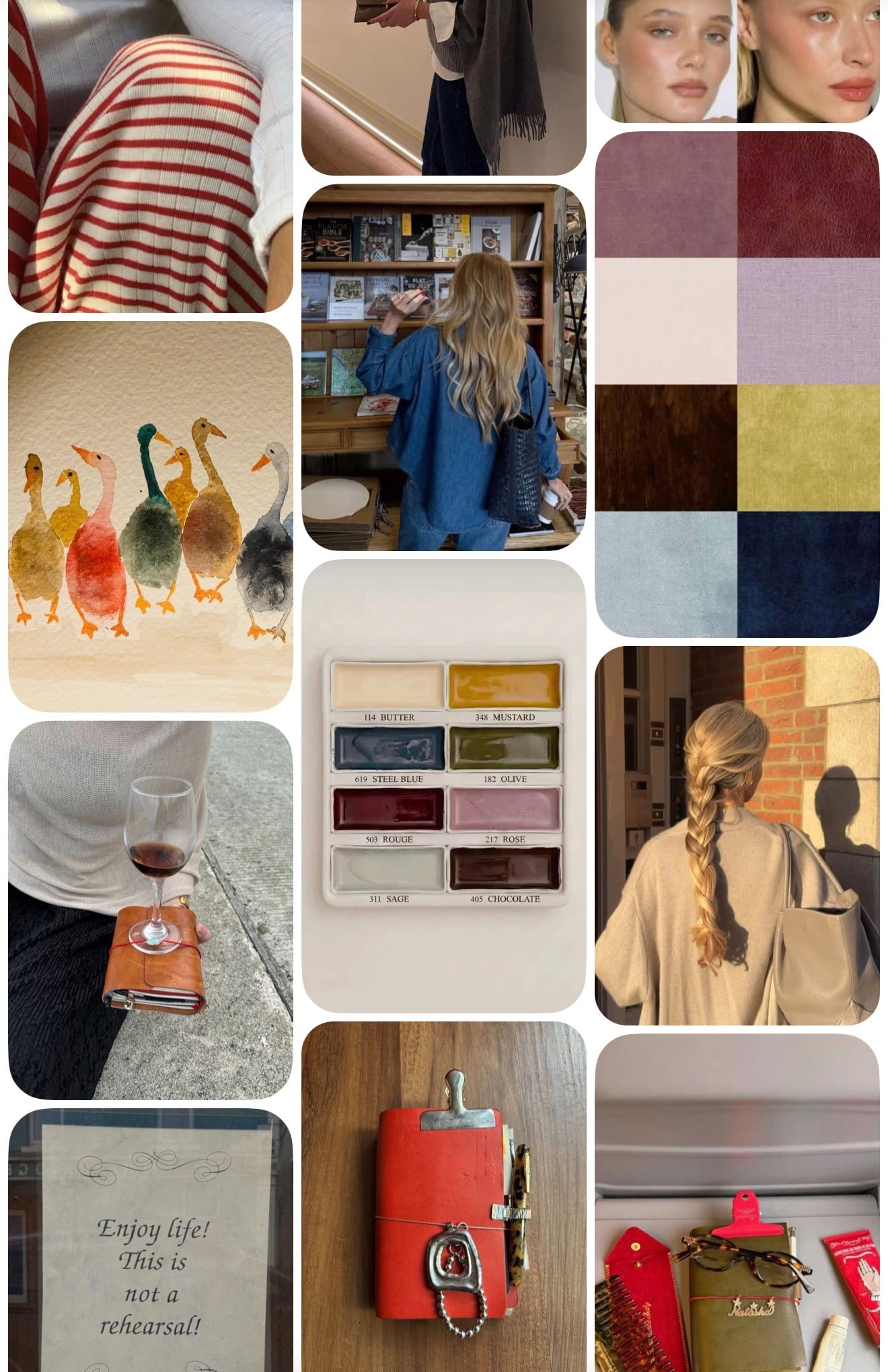 making a Pinterest board for autumn