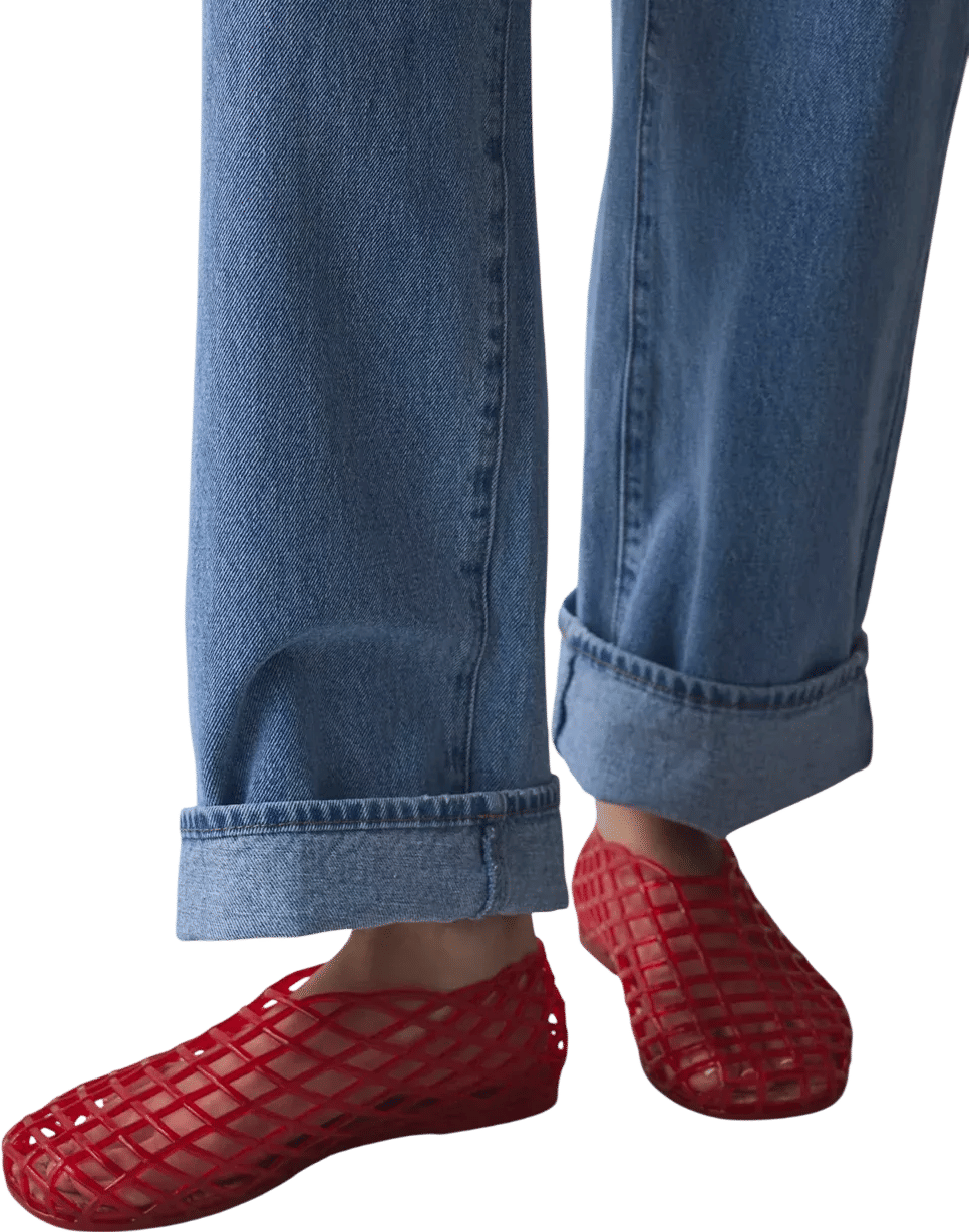 Red Jelly Sandals